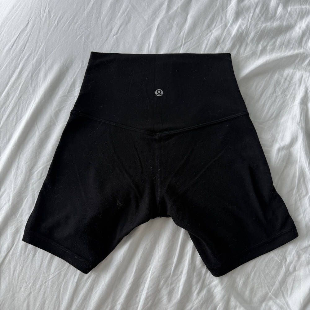 Lululemon Align Black High-Waisted Shorts 6”